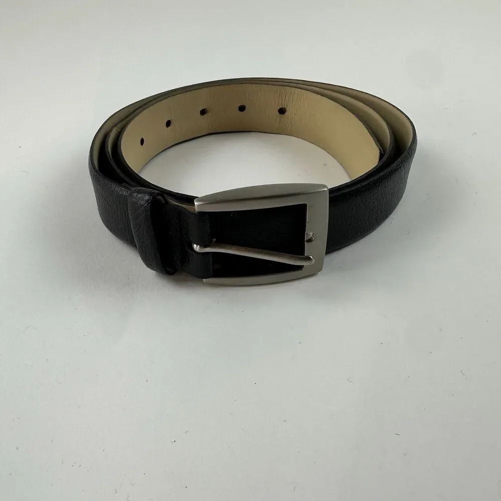 Banana Republic  Italian Leather Men's Belt 40 Black Cowhide Classic Office